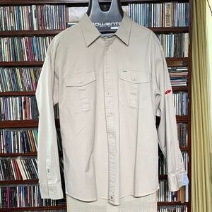 Tommy Hilfiger Khaki Cotton Oversized Shirt